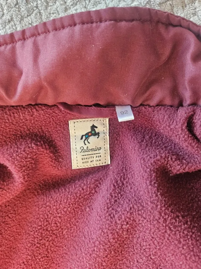 Veste polaire 24 mois prune/ bordeau - photo numéro 5