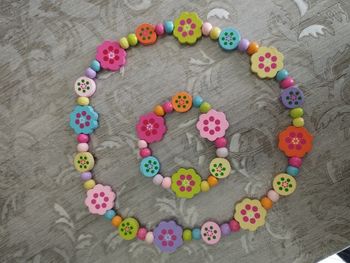 Parure bijoux en bois fille