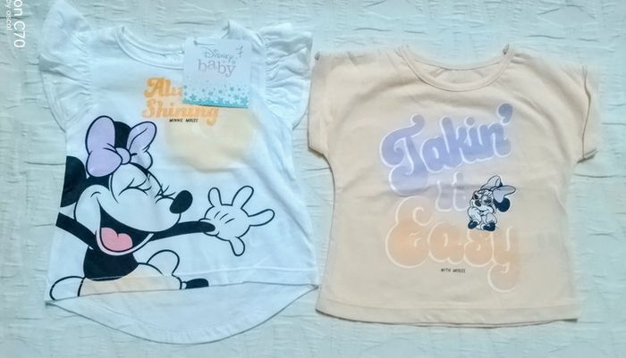 Disney lot 2 T shirt hauts Minnie 3 mois