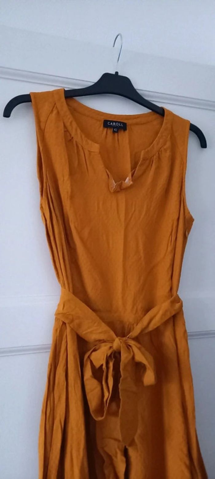 Robe Caroll jaune moutarde 42 - photo numéro 4