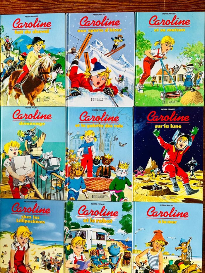 Lot de 16 livres Caroline très bon état Pierre Probst albums hachette anciens collection - photo numéro 4