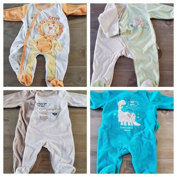 Lot de 4 Pyjamas 1 mois