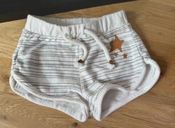 Short blanc à rayures fille 12/18 mois Mango