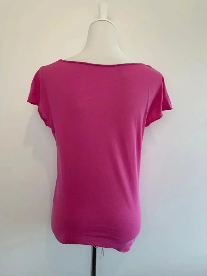 T-shirt Zadig & Voltaire femme fushia taille M parfait état - photo numéro 5