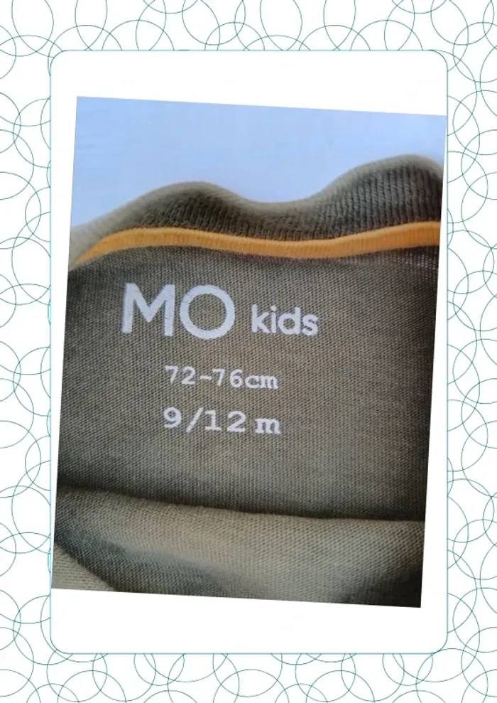 Tee shirt manches courtes 9-12 mois MO Kids - photo numéro 3