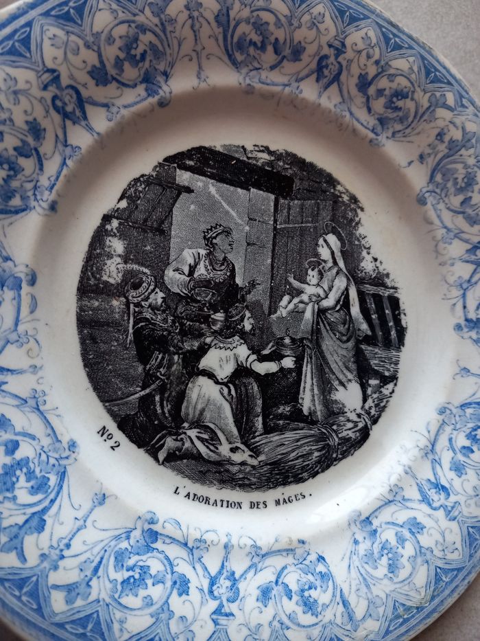 Lot de 6 assiettes décoratif ancienne vintage - photo numéro 8