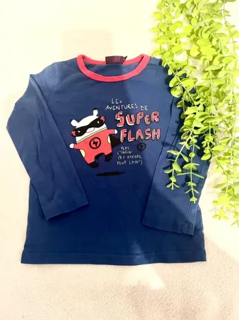 Très jolie tee shirt à longue manche pour petit garçon