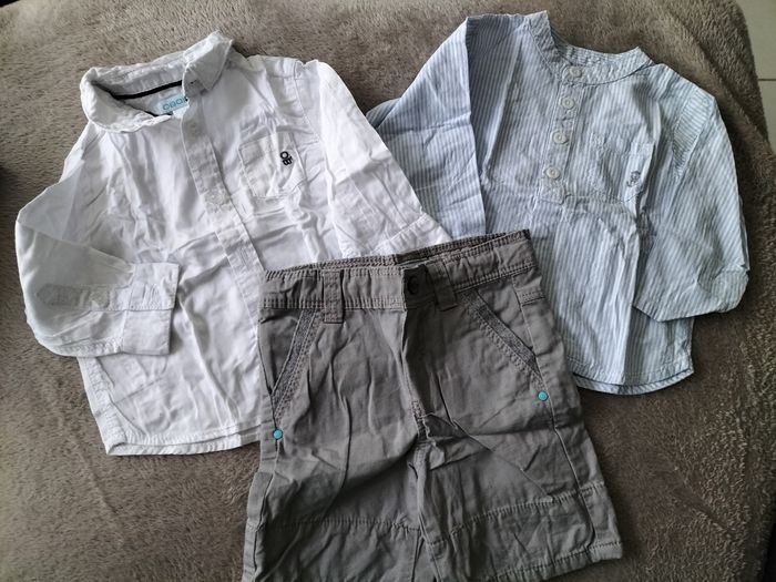 Ensemble deux chemise et un short Okaïdi