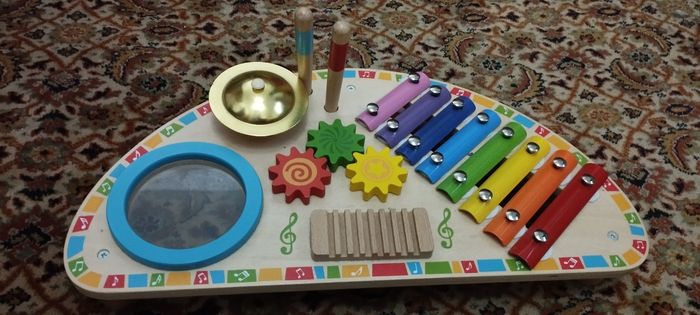 Tablette musique en bois