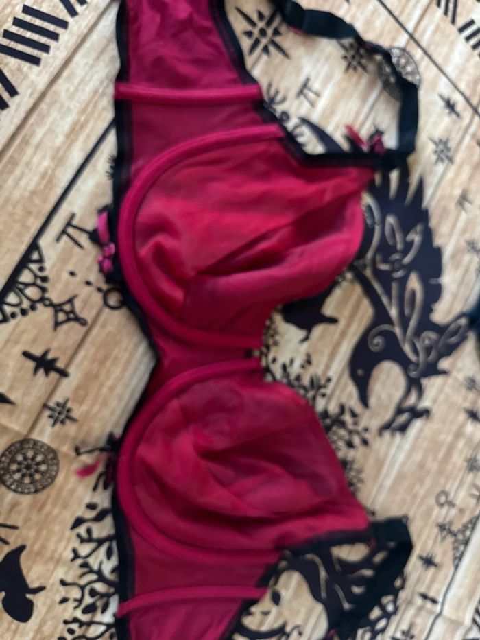 Soutien gorge rouge et noir soleil sucré - photo numéro 7