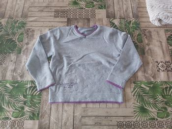 Pull gris violet
