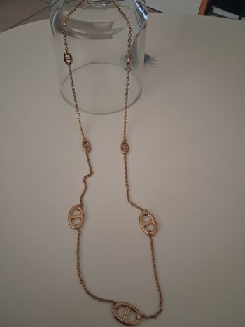 Collier maille marine 