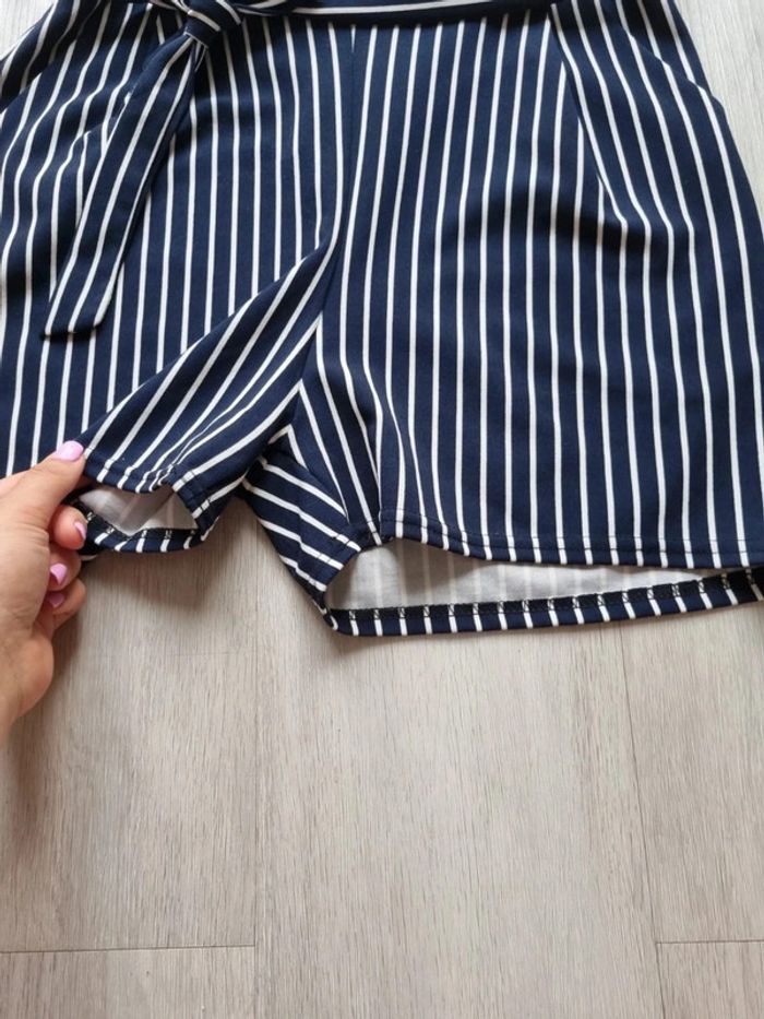 Combishort a rayures taille unique - photo numéro 4