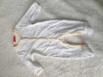 Pyjama velours blanc et jaune - T6M - Tissaia