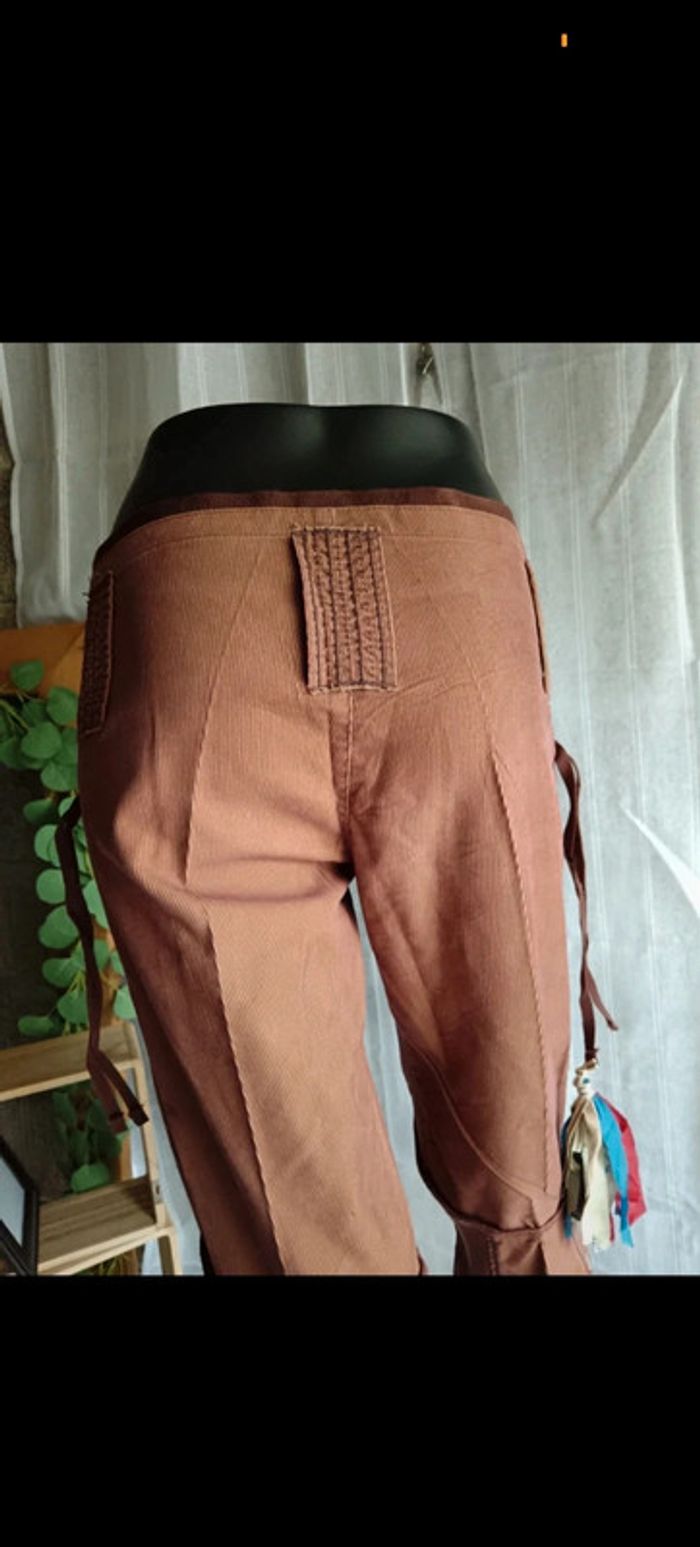 Marithé et François Girbaud | Pantalon court marron | t 34 - photo numéro 12