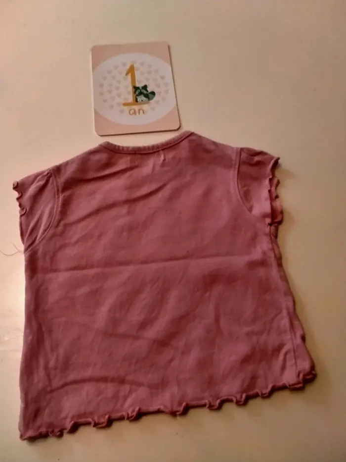 T-shirt bébé fille La Compagnie des Petits Taille 12 mois - photo numéro 4