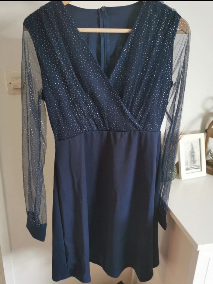 Robe de soirée bleu marine