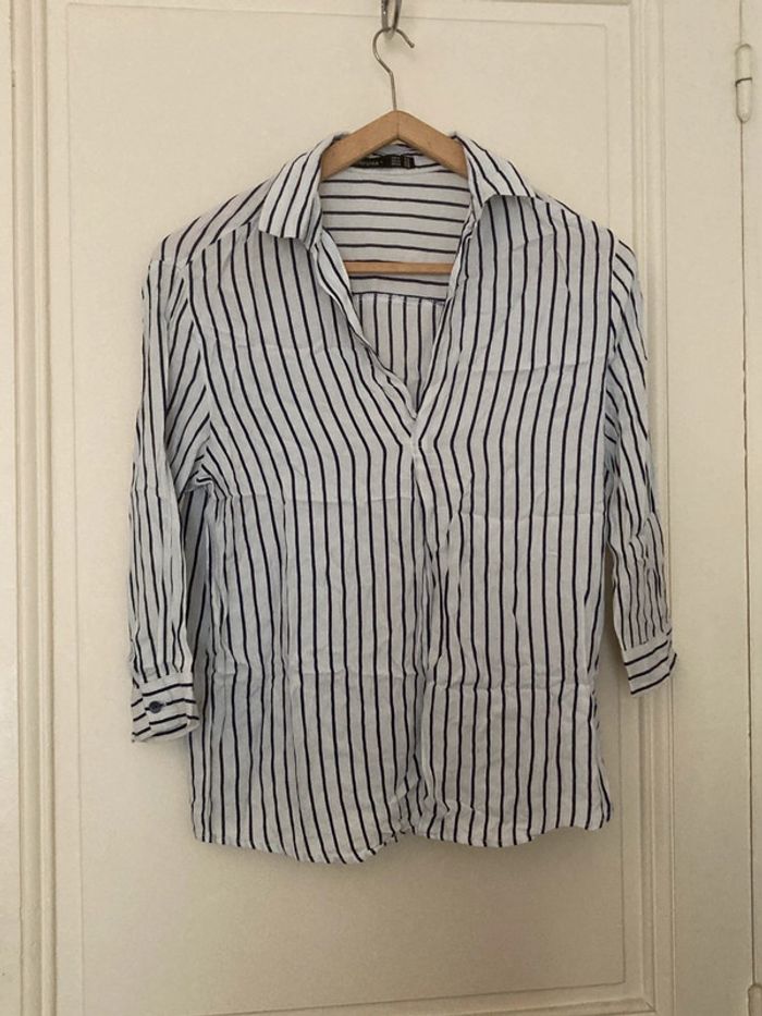 Chemise rayée Bershka - Taille XS - photo numéro 2