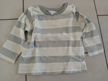 T-shirt rayé manches longues