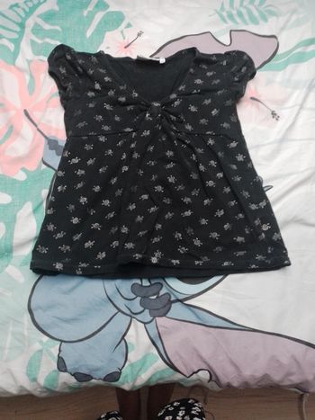 Tee-shirt noir et gris 12ans