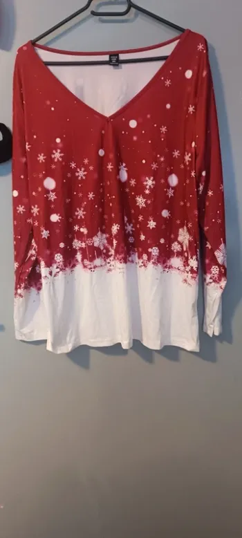Tee shirt Noël manche longue