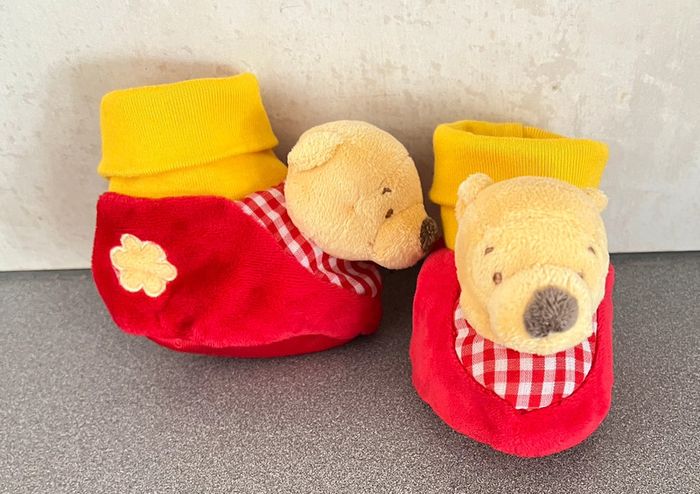 Chaussons grelot nouveau né Winnie l’ourson - photo numéro 2