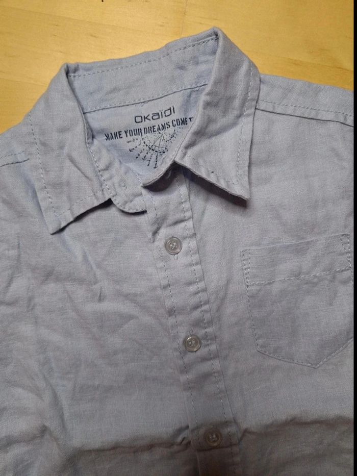 Chemise manche courte pour garçon taille 3 ans marque Okaïdi très bon état - photo numéro 4