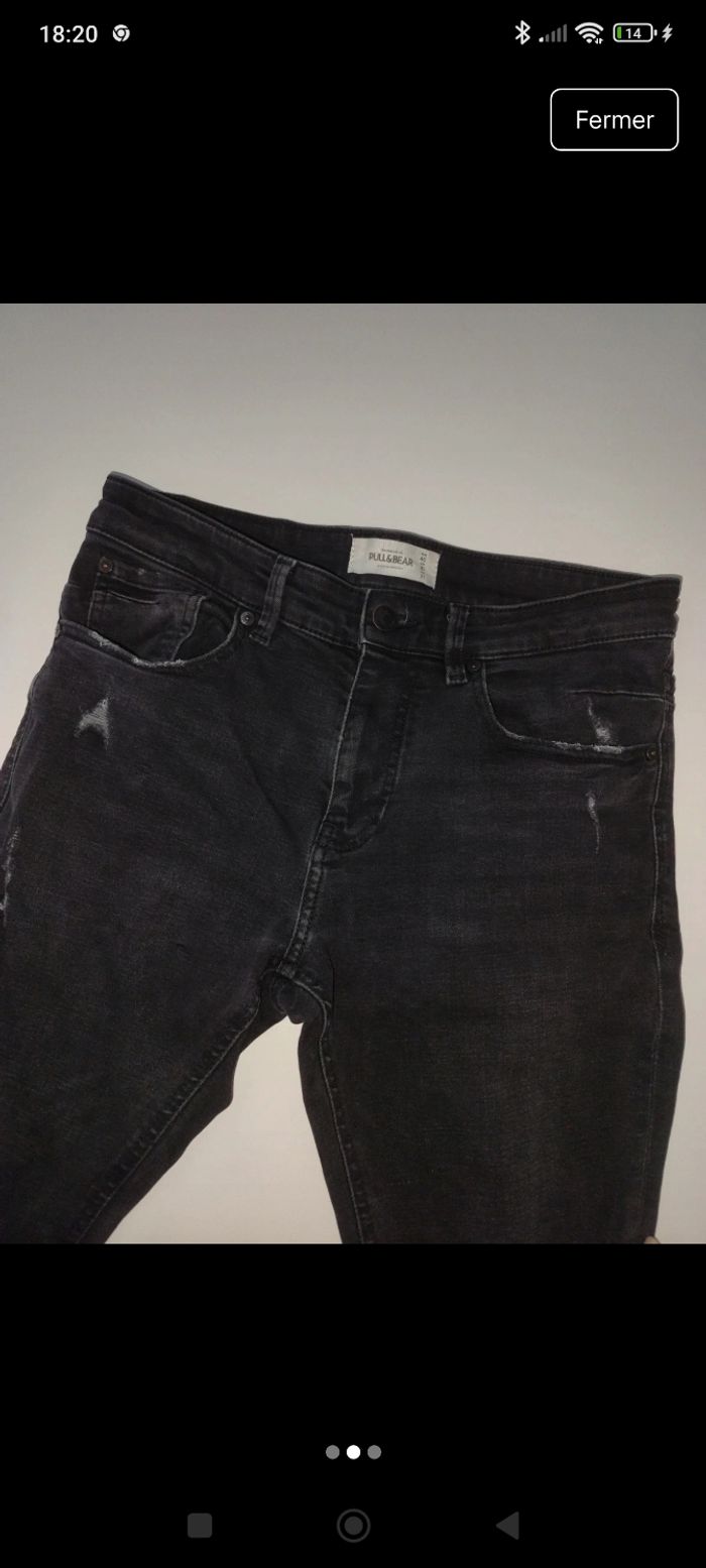 Jean pull & bear  homme ado L - photo numéro 2