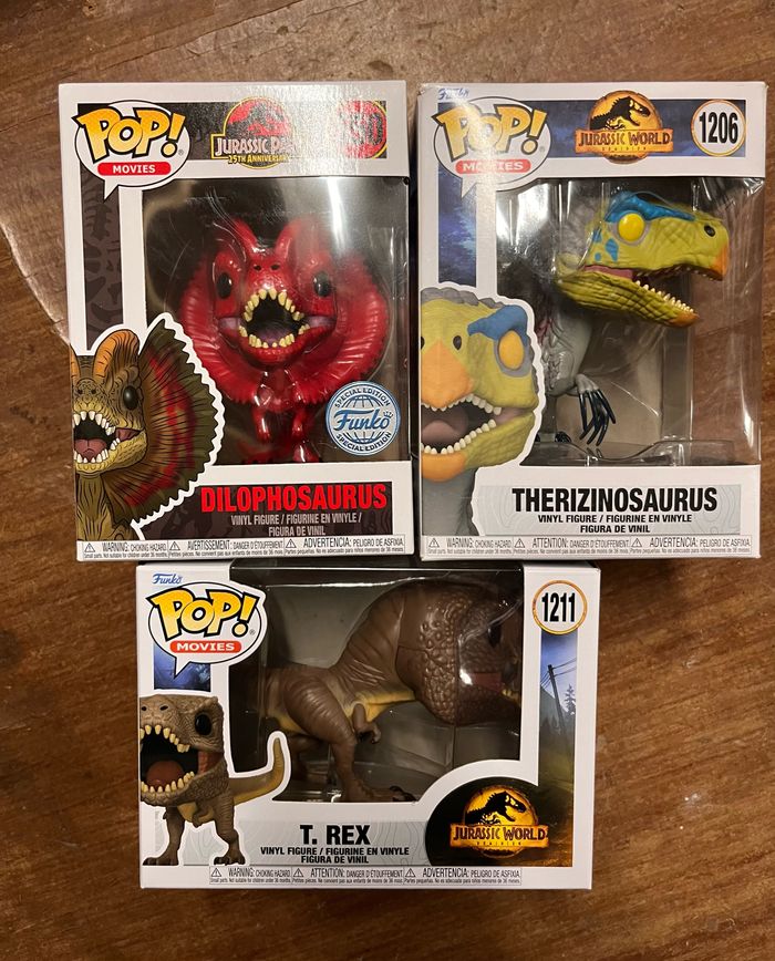 Funko pop jurassic Park lot