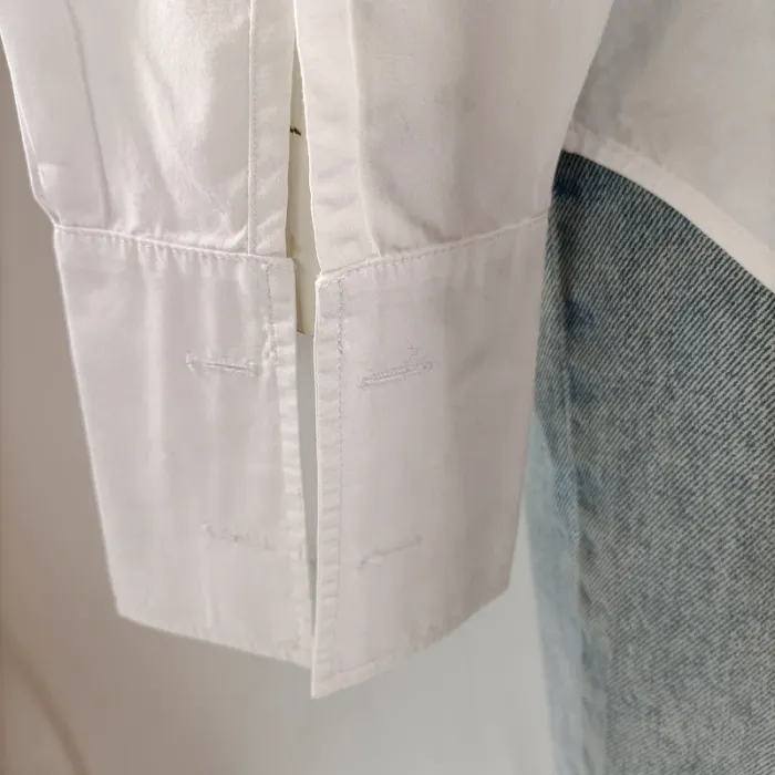 Chemise en coton blanche 100% coton Cerruti Club - 44 A1144 - photo numéro 7