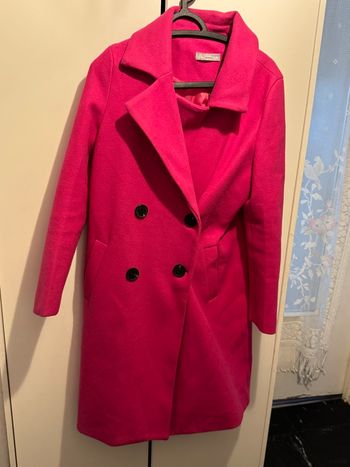 Manteau rose fuchsia