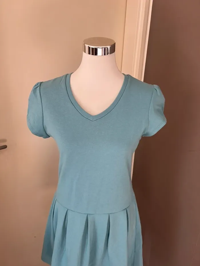 Robe sweat bleu trapèze femme, taille 1/36 - photo numéro 6
