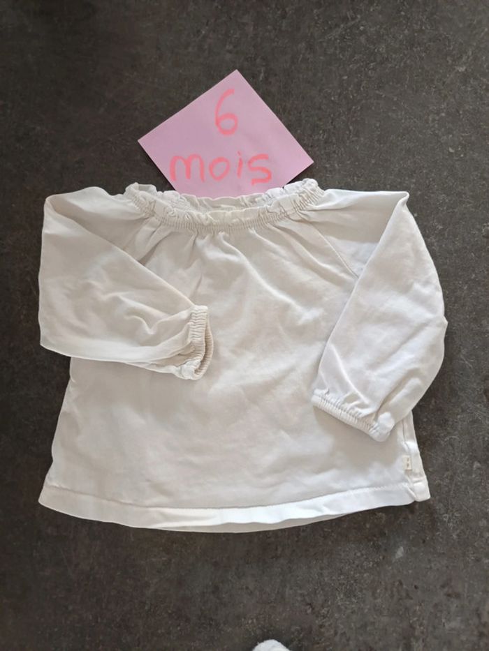 Haut blanc OB 3 mois