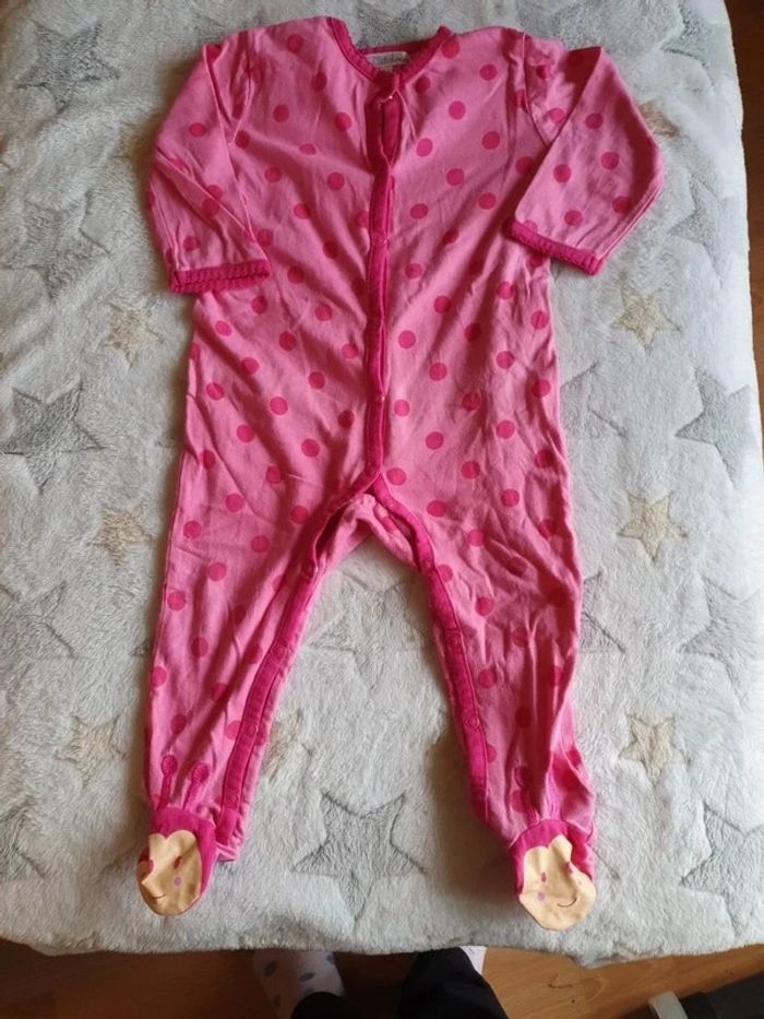 Grenouillère rose cocinelle