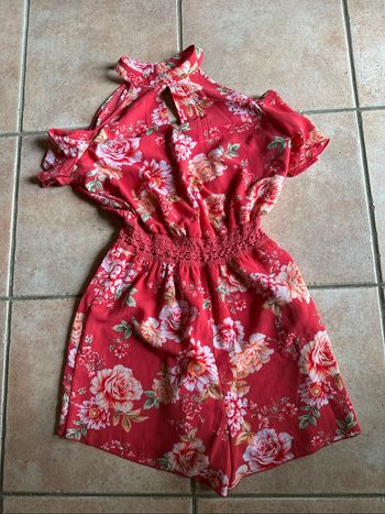 Combishort fleuris rose Asimu Taille 38