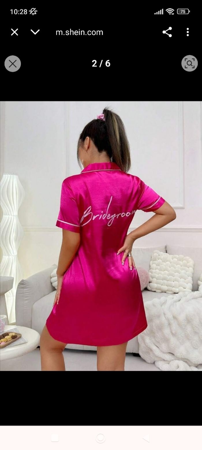 Pyjama chemise taille S - photo numéro 2