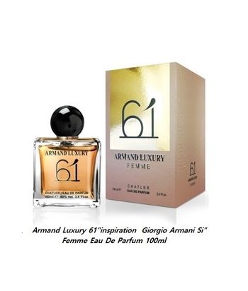 Armand Luxury 61"inspi Armani Si" Femme Eau De Parfum 100ml