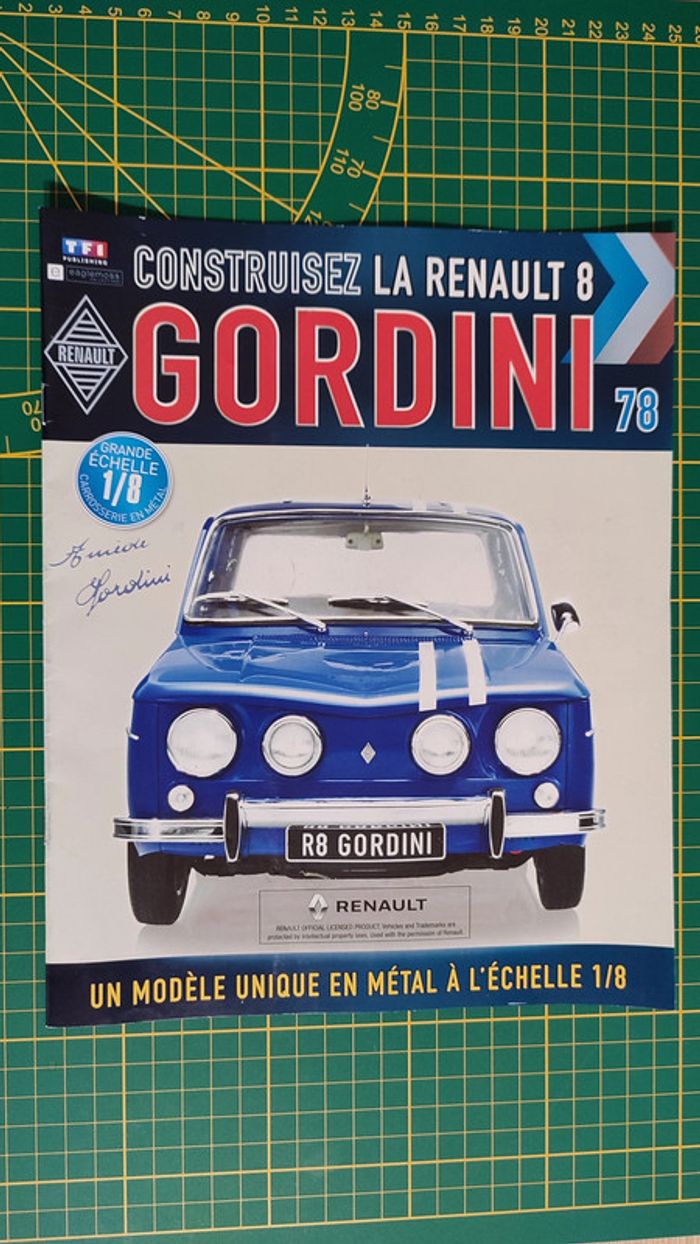 Fascicule seul sans pièce N°78 pièce Renault R8 Gordini 1/8 1/8ème Eaglemoss collections #A67