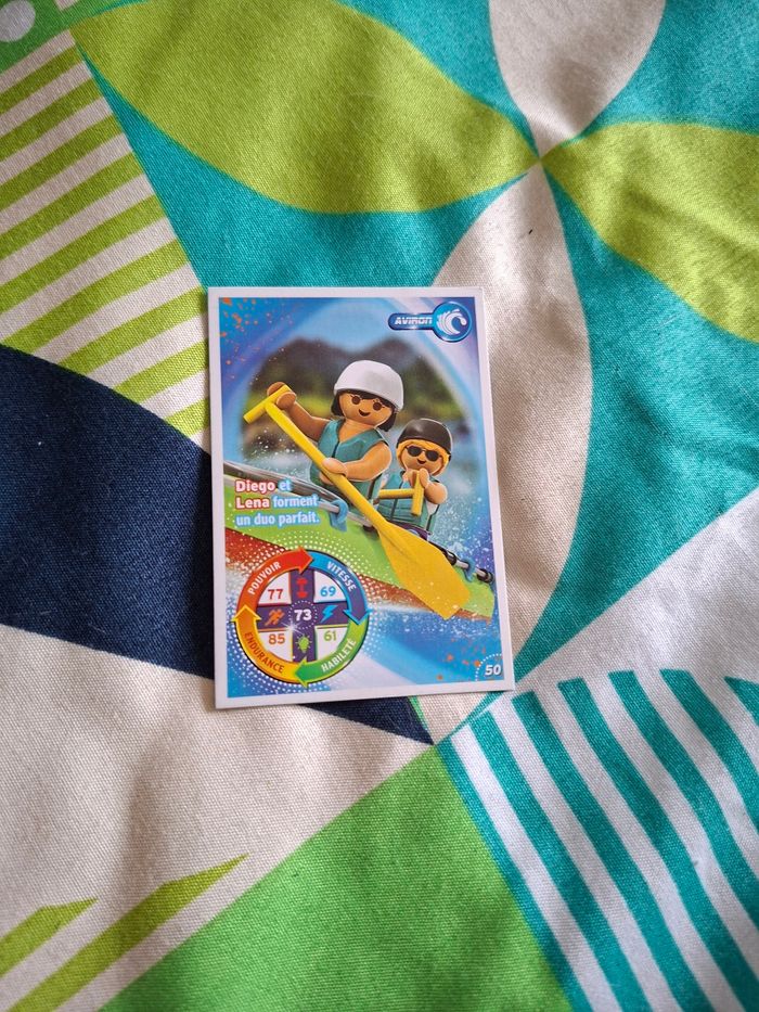 Carte playmobil aviron 50