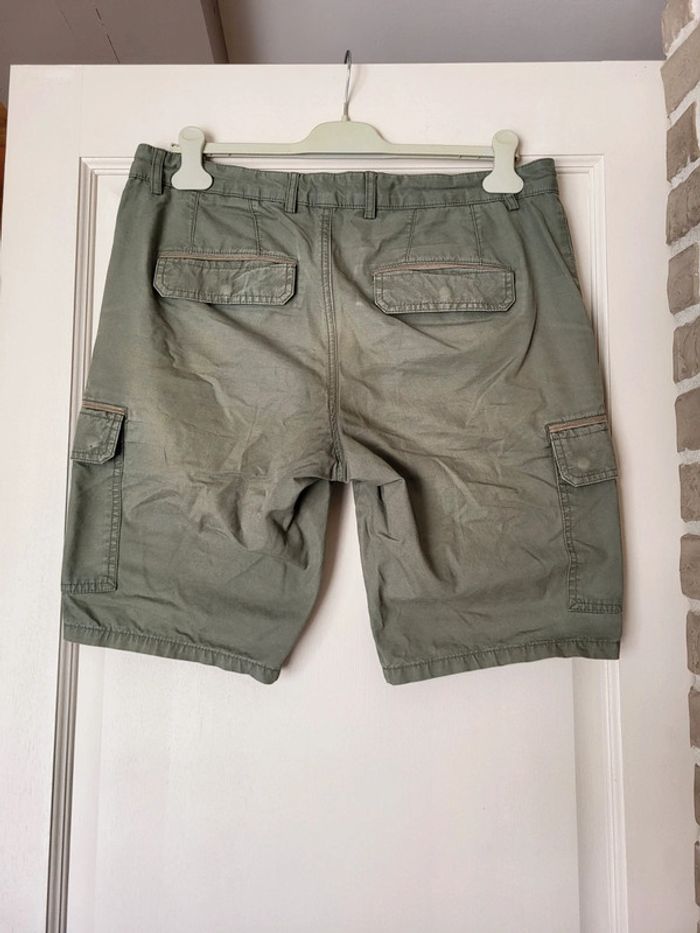 Bermuda cargo kaki Brice - 100% coton - photo numéro 4