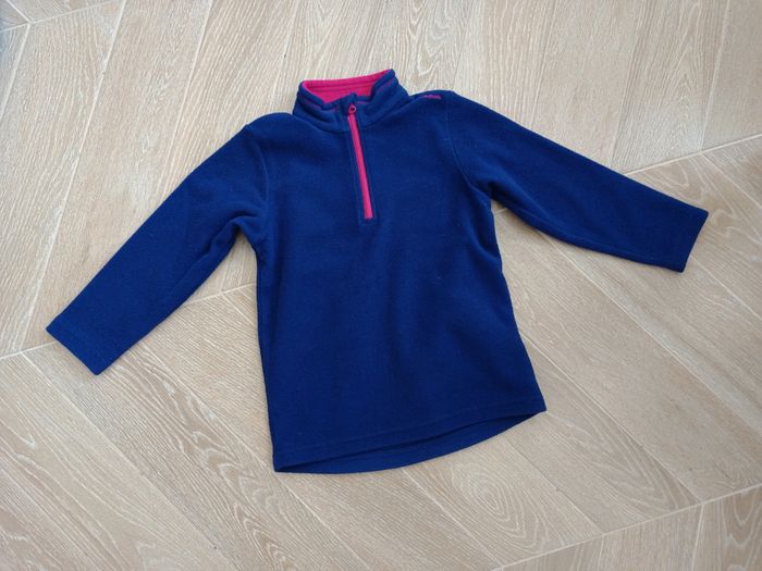 Pull polaire bleu Quechua 4 ans