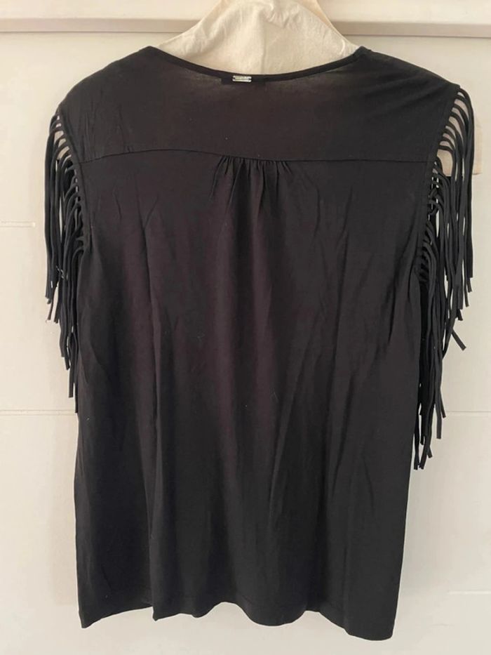 Top noir à franges rock 36 - photo numéro 3