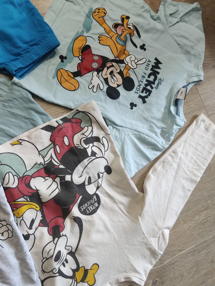 Lot de 3 pyjamas coton Mickey Disney Taille 3-4 ans - photo numéro 3
