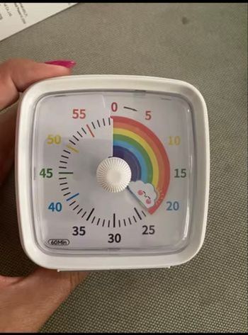 Minuteur visuel enfant arc-en-ciel 60 min  