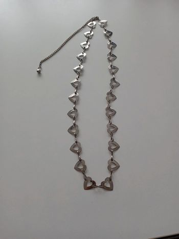 Ceinture petit cœur Argenté 100 cm