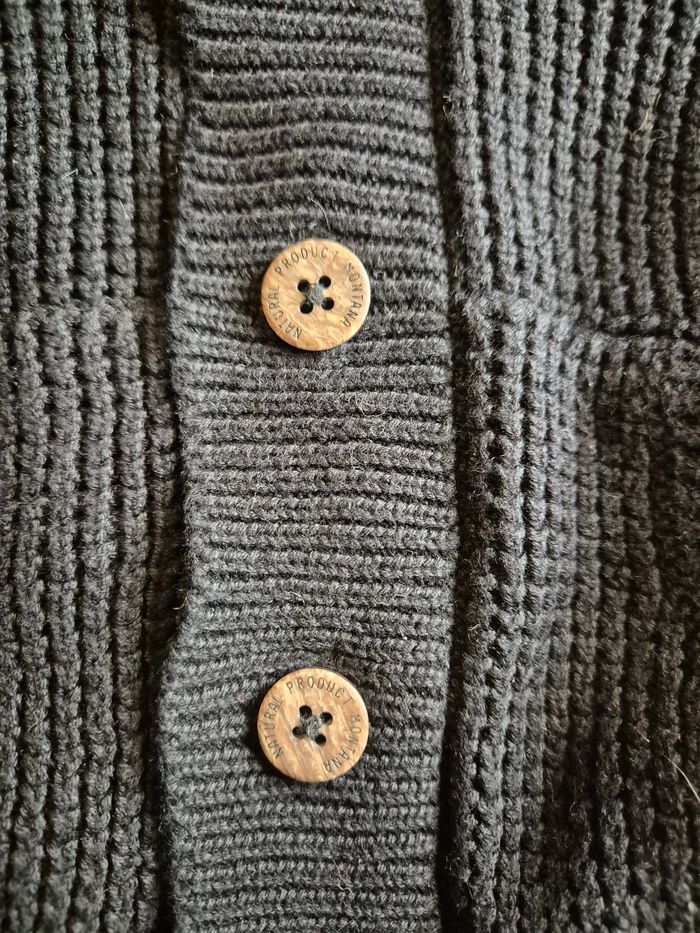 Gilet doublé avec capuche noir et gris - 3 ans - photo numéro 6