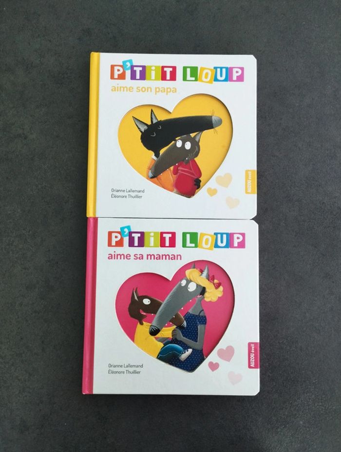 Livre p'tit loup aime sa maman et son papa
