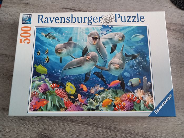 Puzzle dauphins Ravensburger 500 pièces