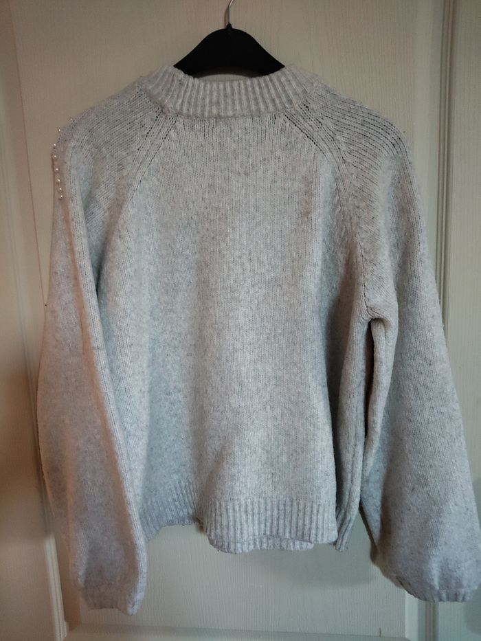 Pull femme gris clair - photo numéro 4