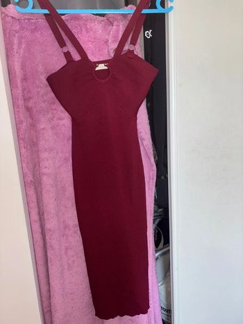 Robes rouge bordeau moulante